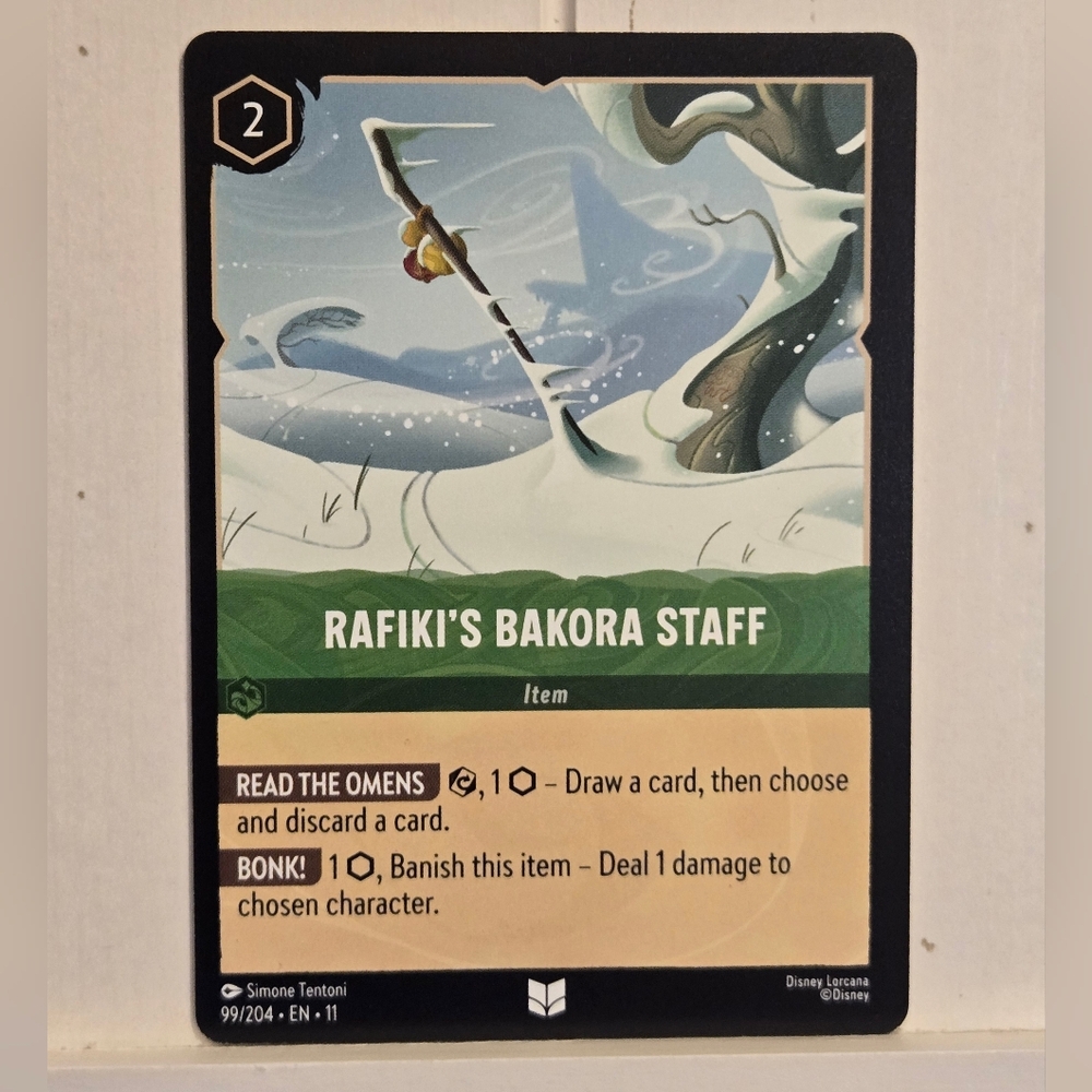 Rafiki's Bakora Staff 99/204 Disney Lorcana Chapter 11 Winterspell The Lion King